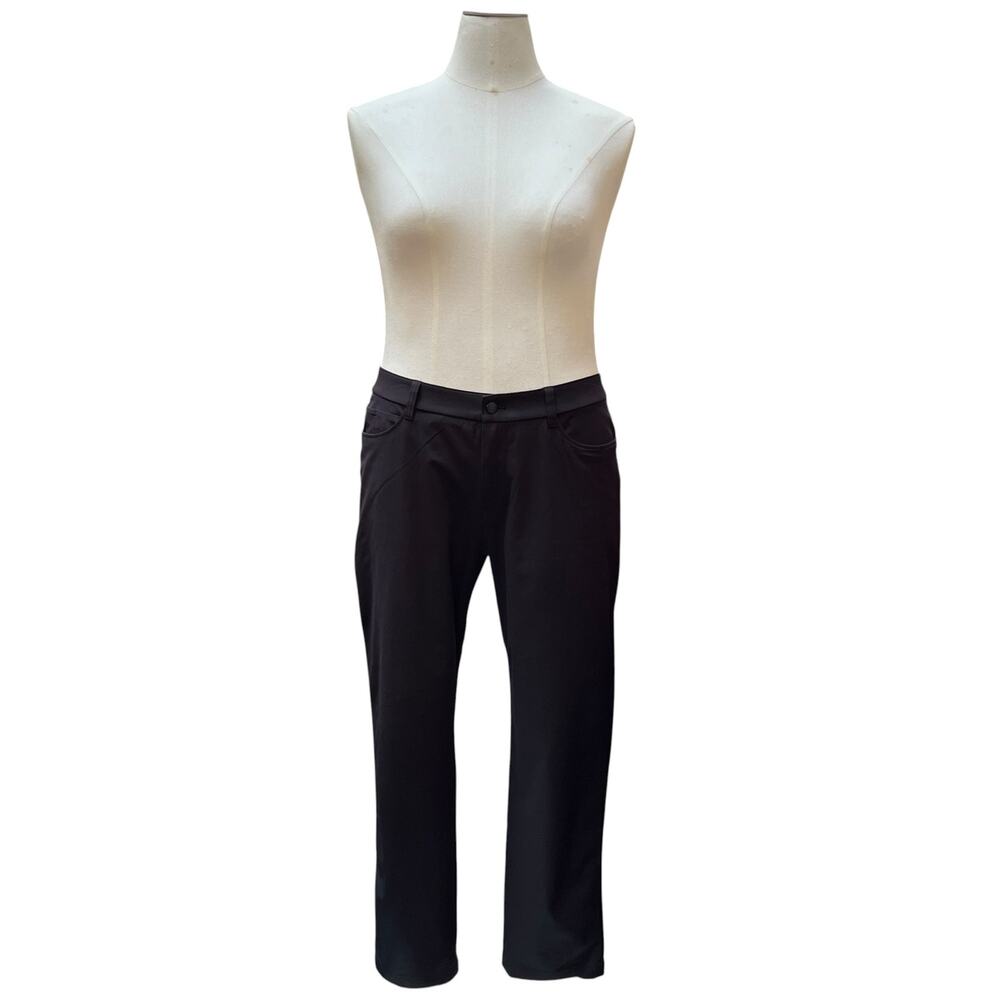 Lululemon Women’s Black Stretch Utility Pants Size 38 Straight Leg Career